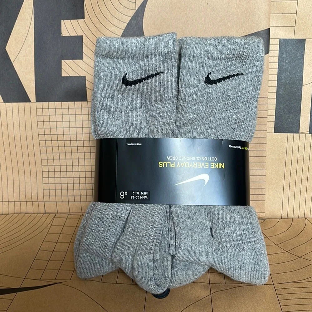 Nike Everyday Plus Cotton Cushioned CREW 6 pairs socks set - Picture 11 of 16